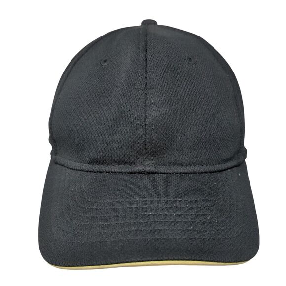 Athletic Works Snapback Hat Black One Size Adjustable Solid Blank - Picture 1 of 9